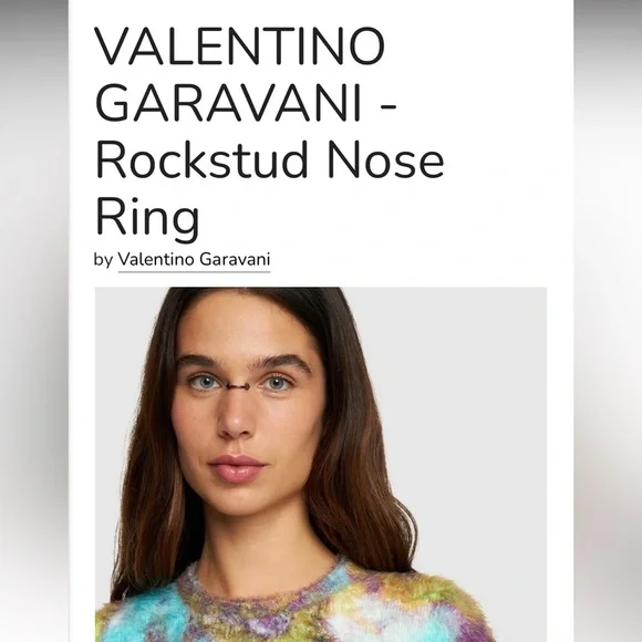 VALENTINO Unique Gunmetal Elegant Jewelry Piece - Picture 2 of 16